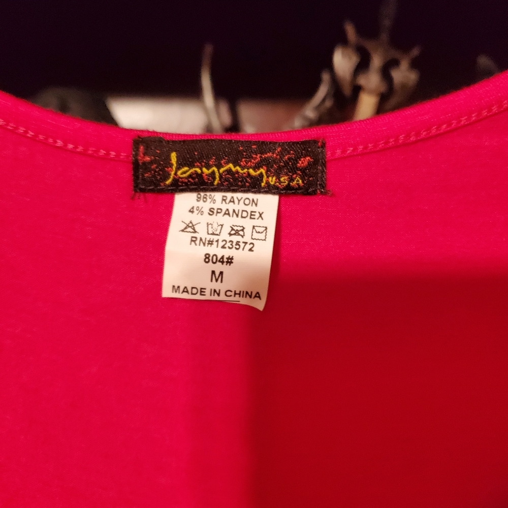 Beautiful Fuchsia With Grey Pattern Design And Si… - image 3